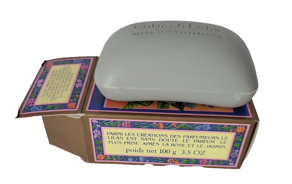 Lot of 2 VTG Crabtree Evelyn LILAC Soap 3.5oz Switzerland Triple Milled NOS